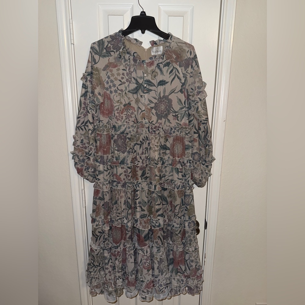 Dainty Jewells Pastel Floral Long Sleeve Dress
Wore only twice - Picture 2 of 8